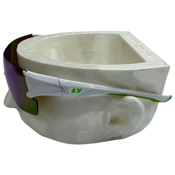 Vigorwear Sawgrass Polarized Sunglasses Men White/Green 100% UVA/UVB Protection - Picture 2 of 5